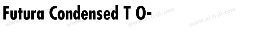 Futura Condensed T O字体转换